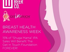 Tribus Beer Co. Goes Pink in Support of Breast Health Awareness