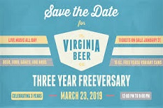 Virginia Beer Co’s Three Year Freeversary