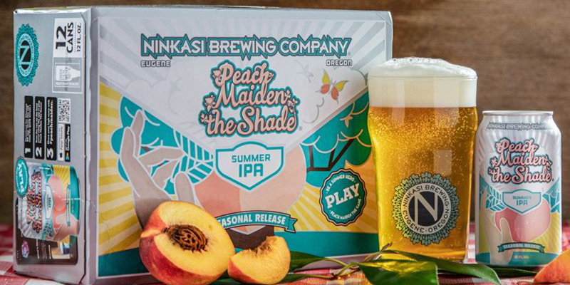 Ninkasi Brewing Company Summer Seasonal Peach Maiden the Shade IPA