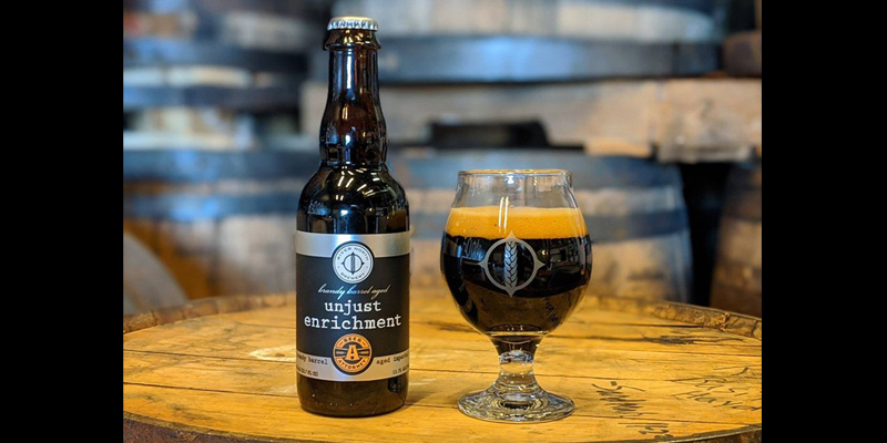 River North Brewery Brandy Barrel Aged Imperial Stout Unjust Enrichment
