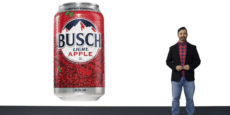 BUSCH LIGHT APPLE LIMITED CHEAP  ALUMINUM BEER CAN CANS CLAS DOW