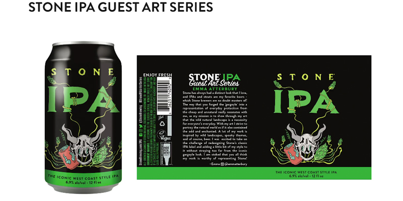 Stone Brewing Selects Flagship Stone IPA as the Canvas of Fan Art