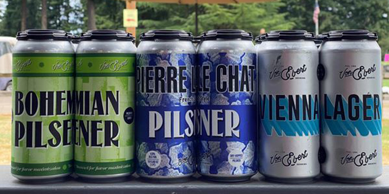 Von Ebert Brewing Adds Bohemian Pilsener to Canned Beer Lineup