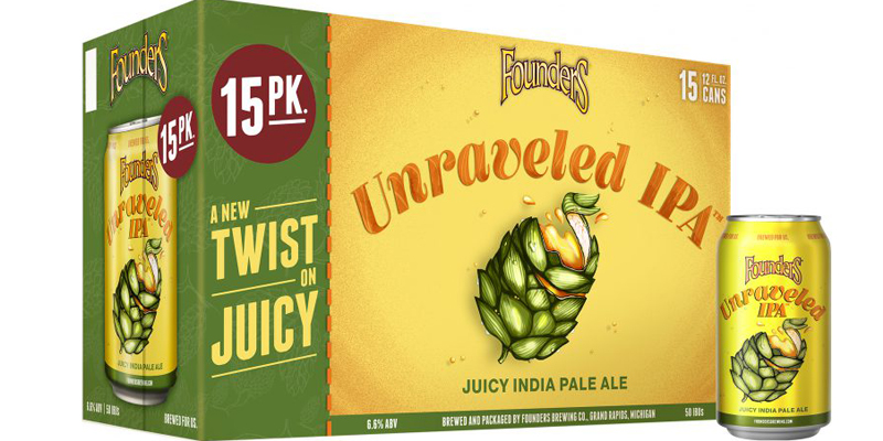 Founders Brewing Co. Releases 15-Packs of Unraveled IPA in Michigan