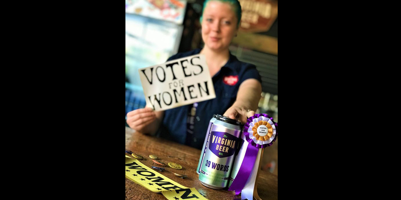Virginia Beer Co. Celebrates Women’s Equality Day 2020 with 39 Words Can Release