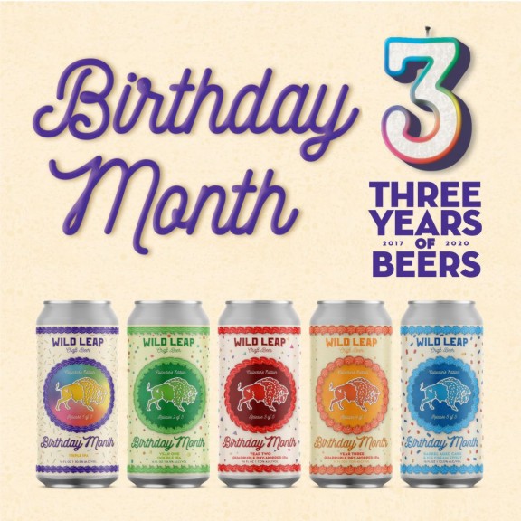 Wild Leap Birthday Beers - 3 Year Anniversary