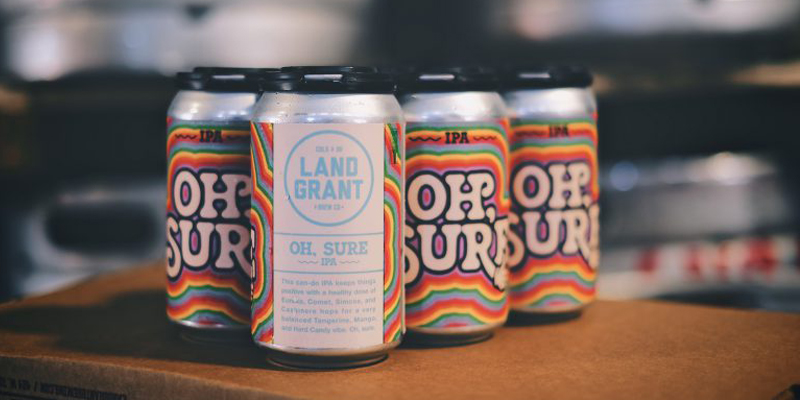 Land-Grant Brewing Company Announces New Year-Round IPA, Oh, Sure.