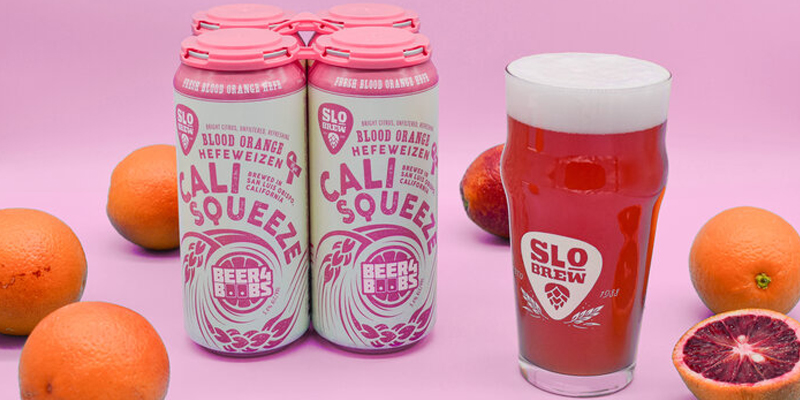 SLO Brew Packages Blood Orange Cali-Squeeze in Pink For Breast Cancer Awareness Month