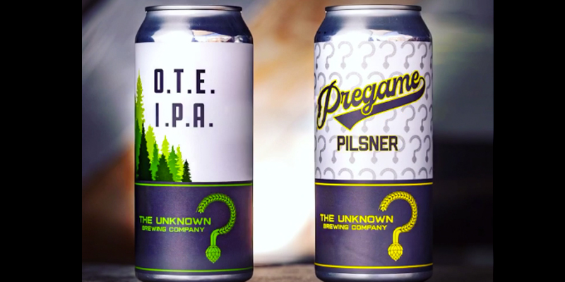 Unknown Brewing to Switch Packaging for 2 Core Beers to 16 oz. Cans, Recipe Tweaks