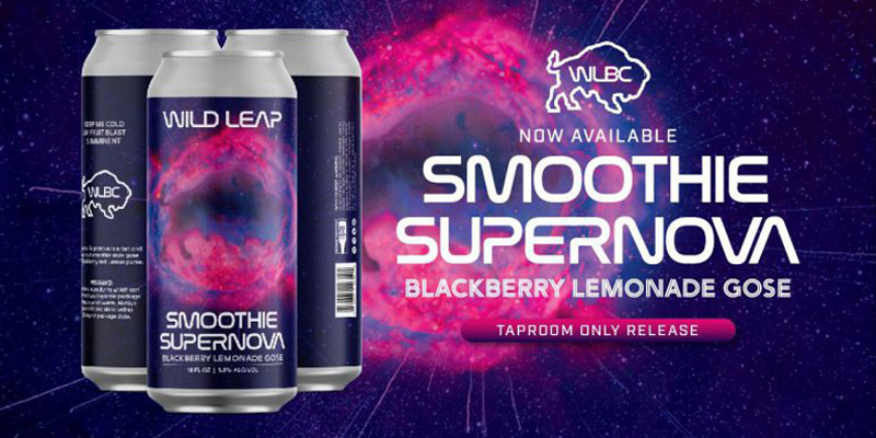 Wild Leap Releases Smoothie Supernova Series Blackberry Lemonade Gose
