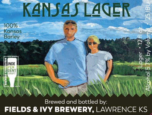 Kansas Lager Brewed by Fields & Ivy Brewery 