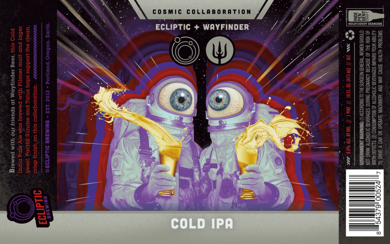 Cold IPA brewed by Portland's Ecliptic Brewing