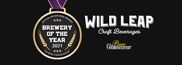  Wild Leap Awarded Beer Connoisseur 2021 Brewery of the Year 