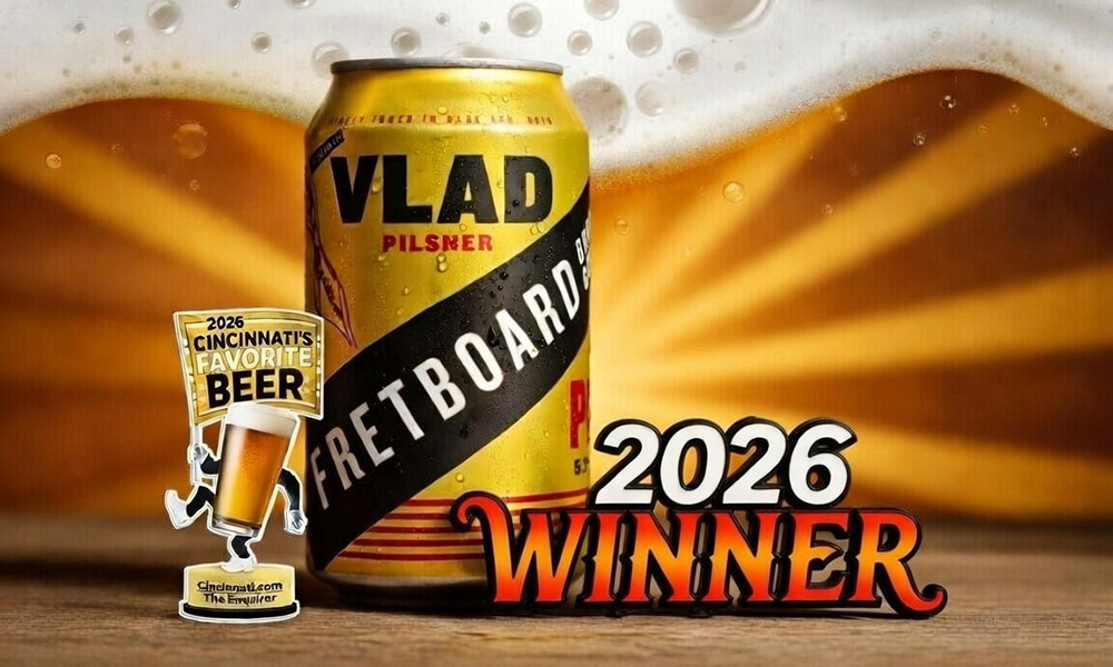 The Cincinnati's Favorite Beer 2026 - Fretboard's Vlad Pilsner